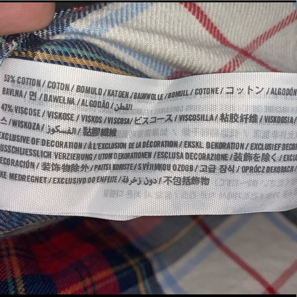 🍓Beautiful Abercrombie & Fitch Plaid Flannel Cotton Shirt like new confirmation - Picture 7 of 11